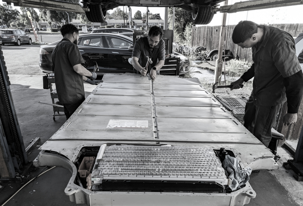 Tesla Model 3 and Model Y battery rebuild service using existing HV pack in Santa Clara, CA